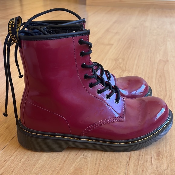 Burgundy Dr. Martens - Picture 2 of 4